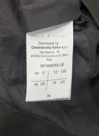 Rick Owens O&M Era ‘Dust’ Blistered Lambskin Leather Biker Jacket