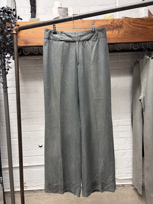 Vintage 90s Maison Margiela Blank Tag Wide Leg Trousers