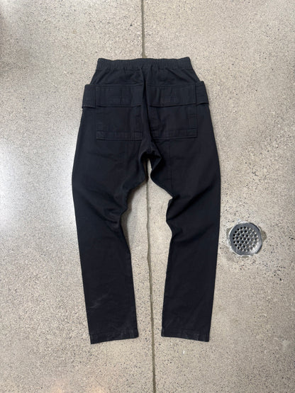 Rick Owens ‘Creatch’ Black Drawstring Sweatpants