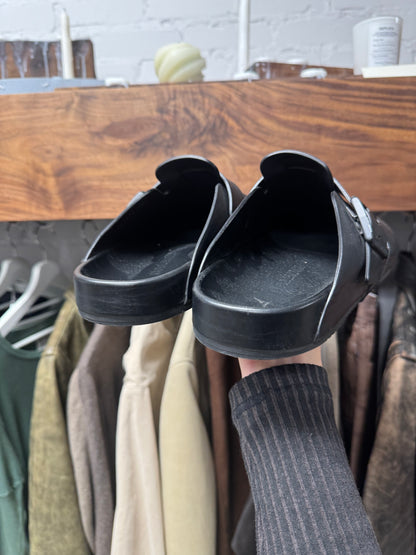 Balenciaga Black Leather ‘Sunday Mules’