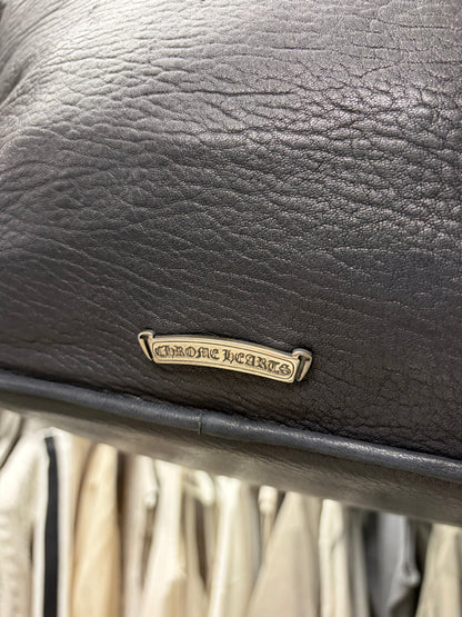 Chrome Hearts ‘Massive Dagger’ 925 Silver / Black Leather Duffle Bag