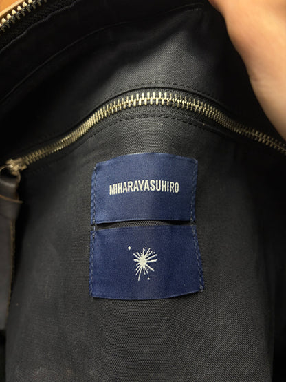 Mihara Yasuhiro Heavily Patina Faded ‘Boston’ Top Handle Leather Bag