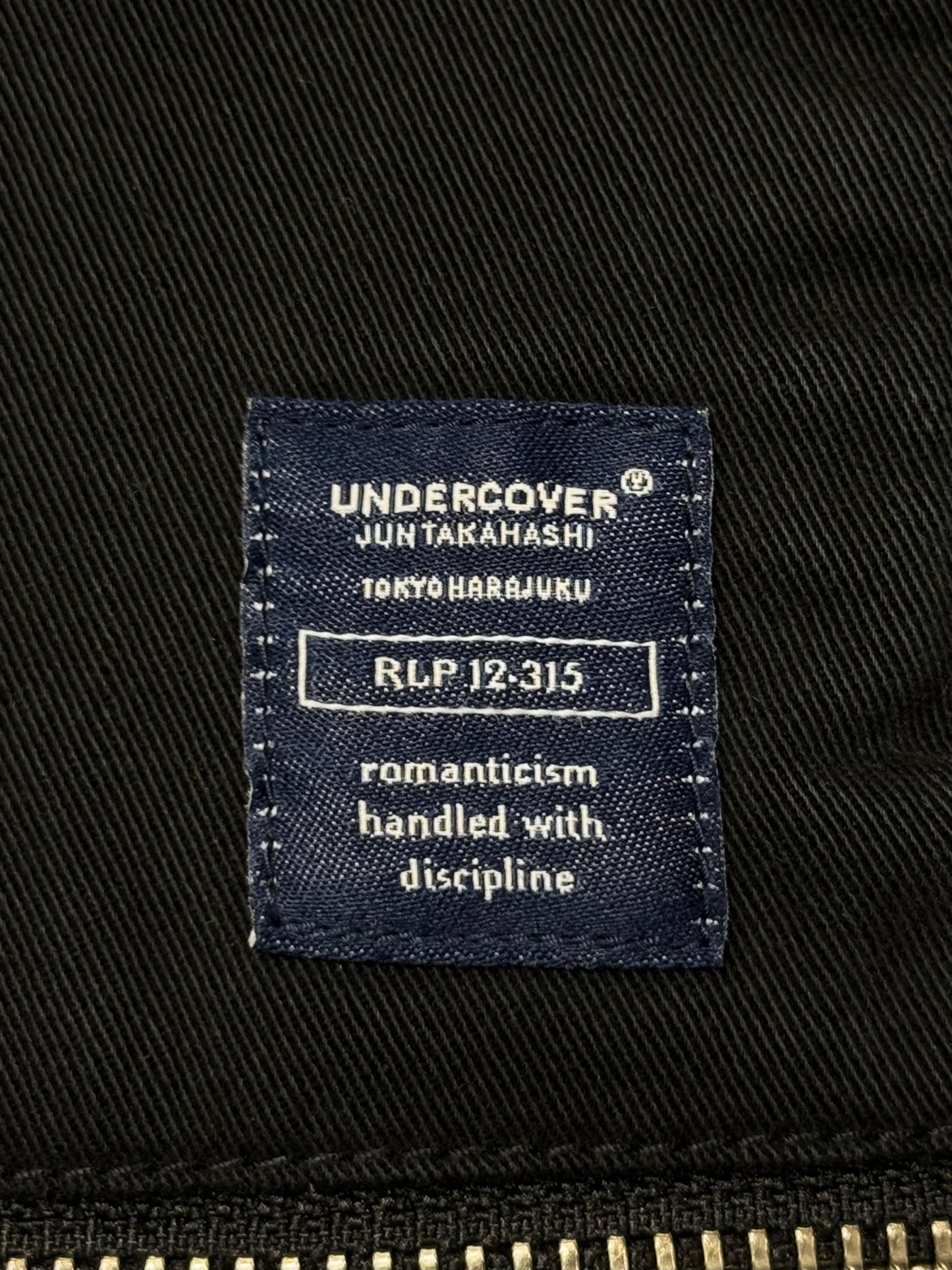 Undercover ‘M-65’ Black Cotton/Canvas Military Jacket