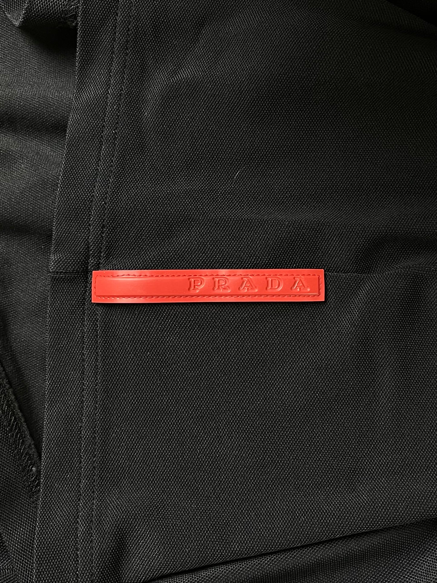 Vintage Prada Sport Linea Rossa Quarter Zip Logo Polo