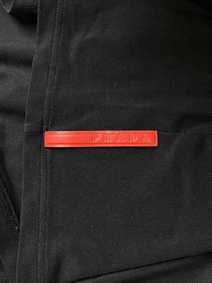 Vintage Prada Sport Linea Rossa Quarter Zip Logo Polo