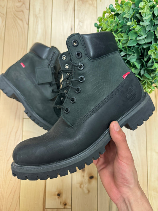 2013 Supreme x Timberland Leather Snakeskin 6 Inch Premium Boot