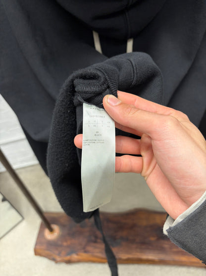 Rick Owens Patched DRKSHDW ‘Granbury’ Black Drawstring Hoodie