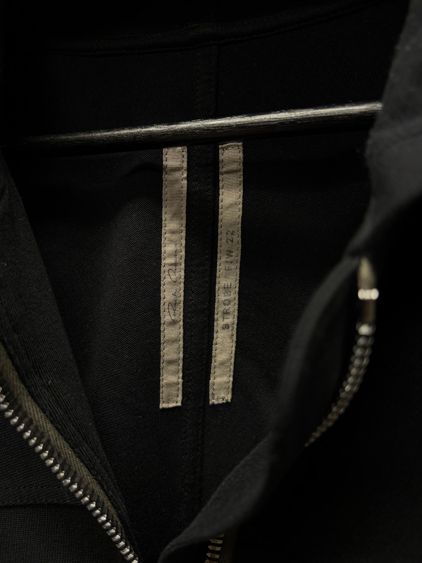 AW2022 Rick Owens ‘Strobe’ Jersey Cotton ‘Windbreaker’ Zip-Up Hoodie