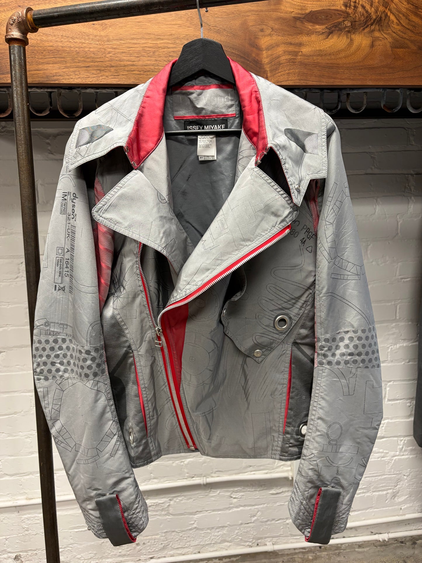 SS2008 Issey Miyake x Dyson ‘The Wind’ Technical Nylon Biker Jacket