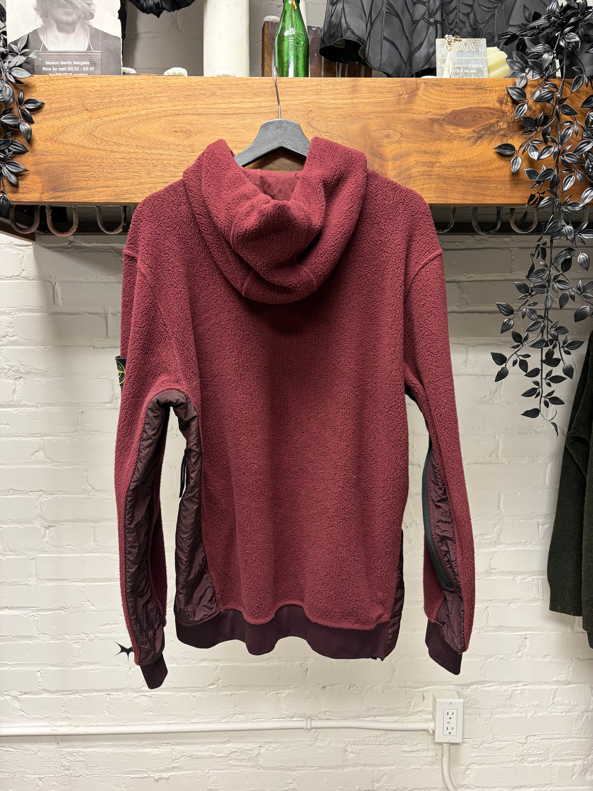 2007 Stone Island ‘Under-Arm Zip’ Red Badge Patch Pullover Hoodie