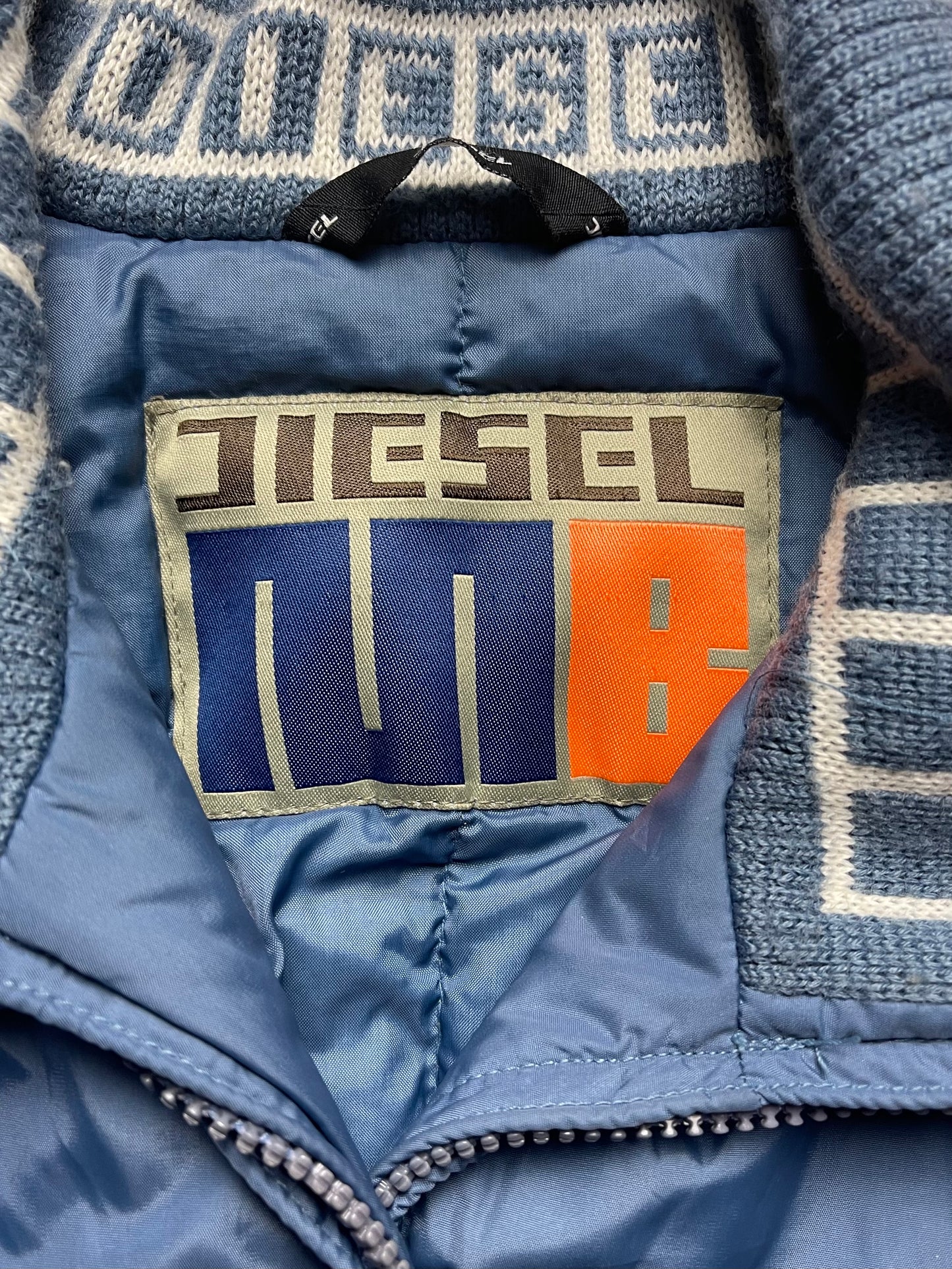 2000s Diesel Down Filled Nordic Blue Ski Jacket