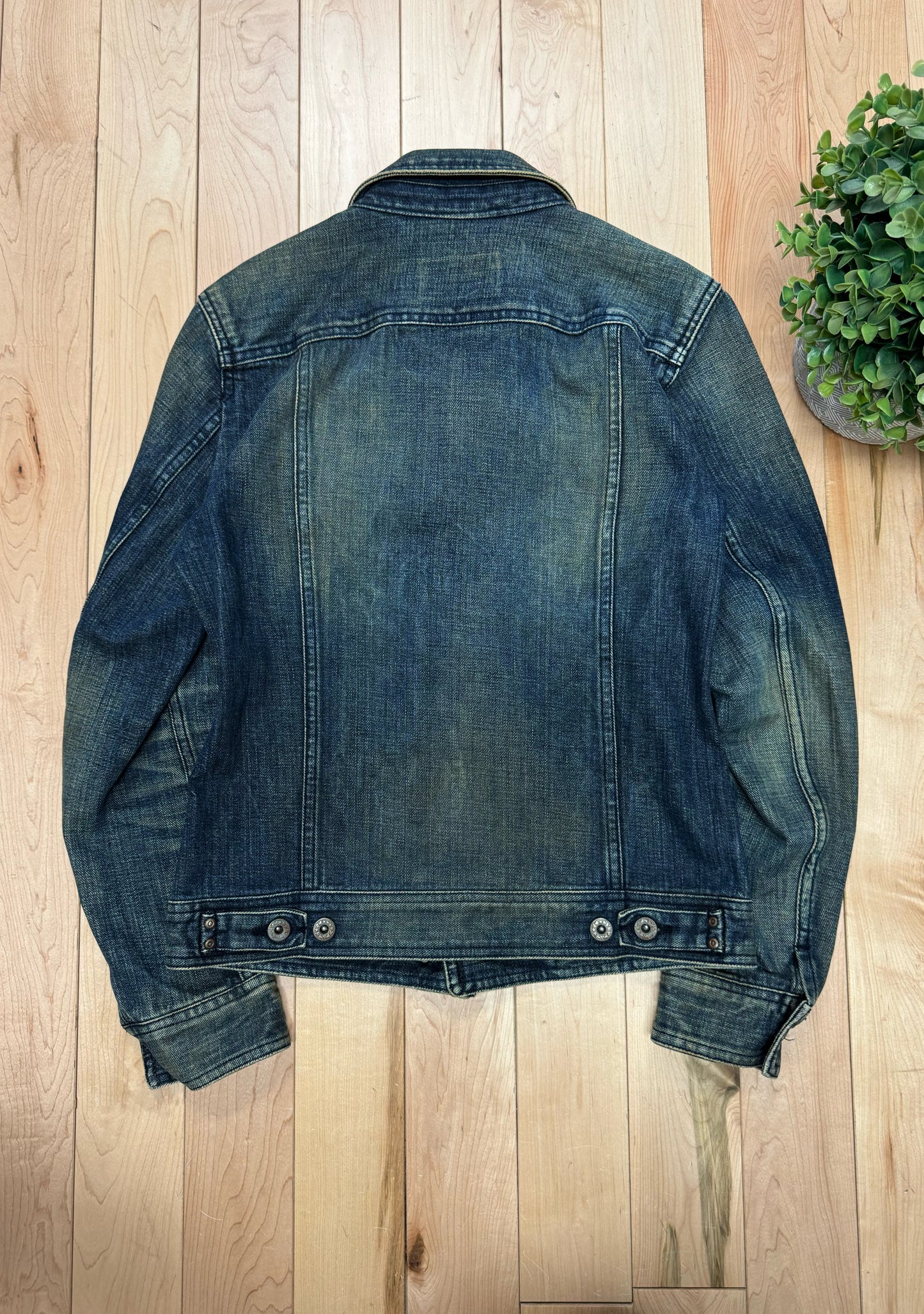 Tete Homme Wool Pocket Denim Trucker Jacket