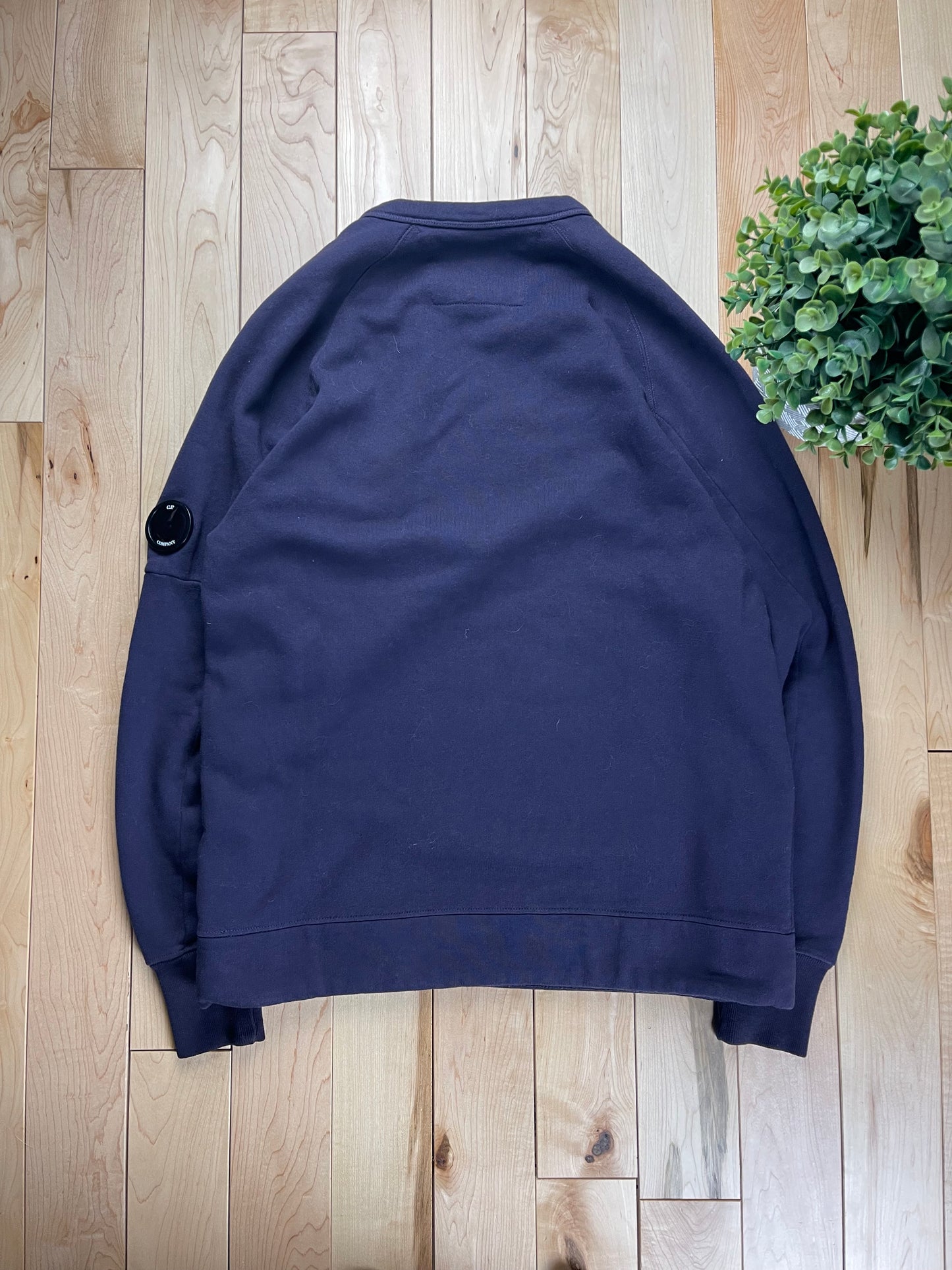 C.P. Company ‘Goggle’ Overdyed Purple Crewneck Sweatshirt