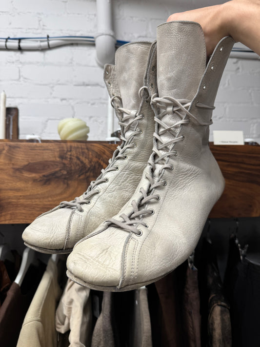 Guidi Kangaroo Leather Lace-Up Boxing Boots