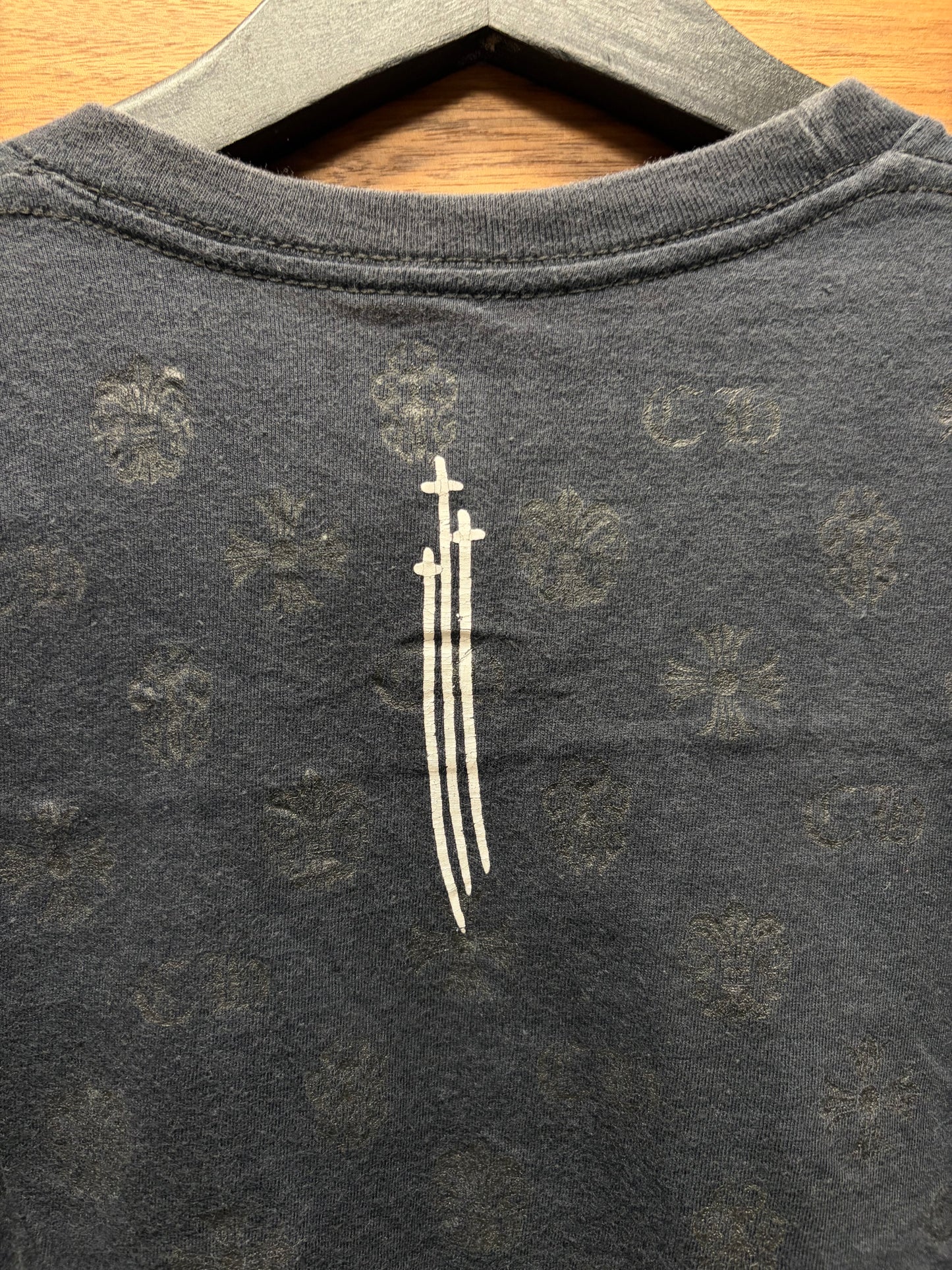 Chrome Hearts ‘RS3’ Monogram Black Horseshoe Logo T-Shirt