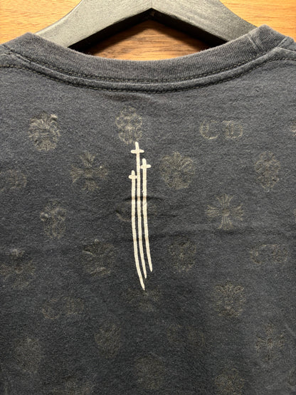 Chrome Hearts ‘RS3’ Monogram Black Horseshoe Logo T-Shirt