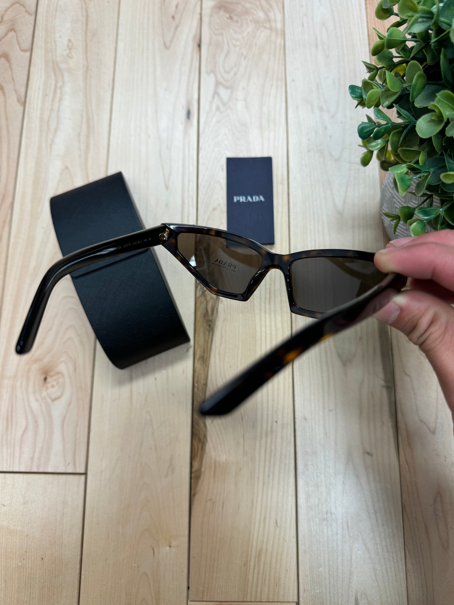 Prada Tortoiseshell Brown Cat Eye Sunglasses