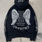 AW2021 Supreme ‘Angel Wings’ Black Pullover Hoodie