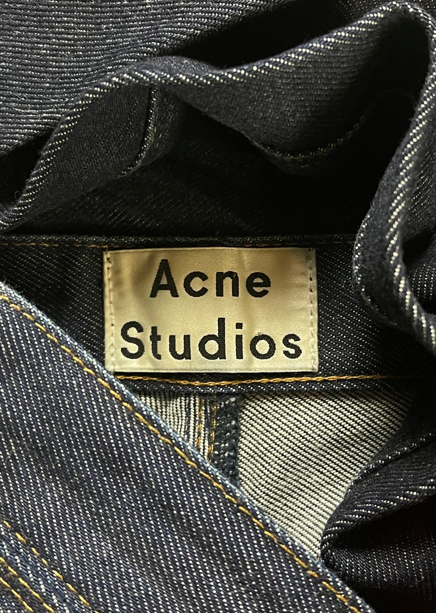 Acne Studios ‘Max Raw’ Blue Slim Straight Denim