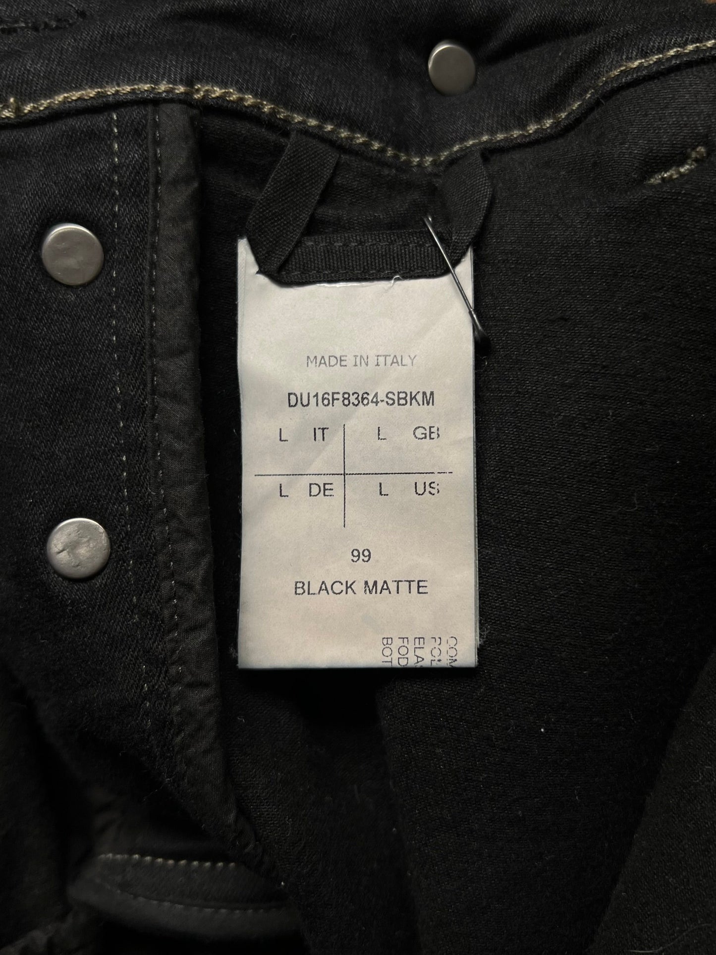 Rick Owens ‘Mastadon’ Matte Black DRKSHDW Skirted Denim