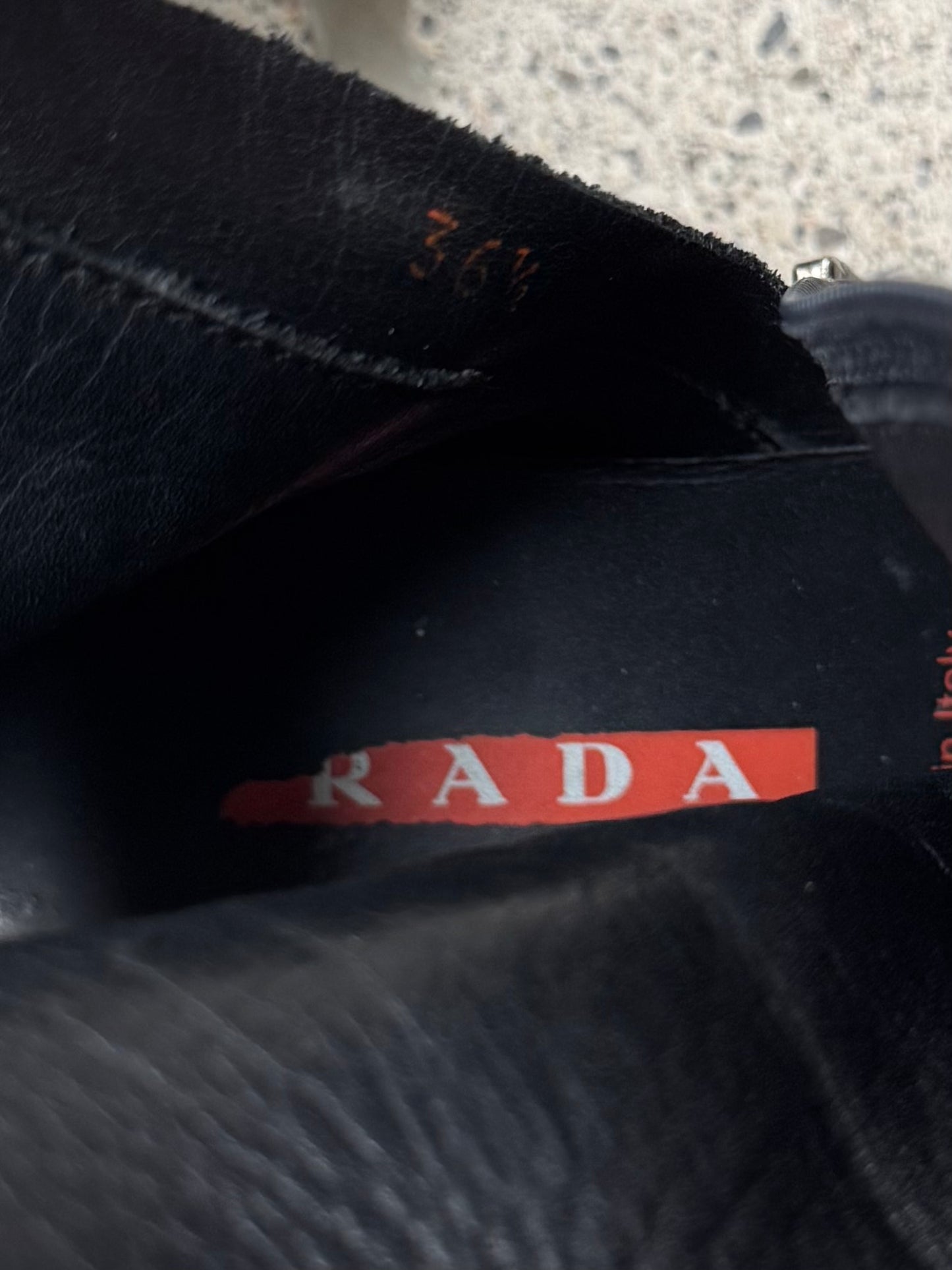 2000s Prada Sport Suede Zip Up Ankle Boots