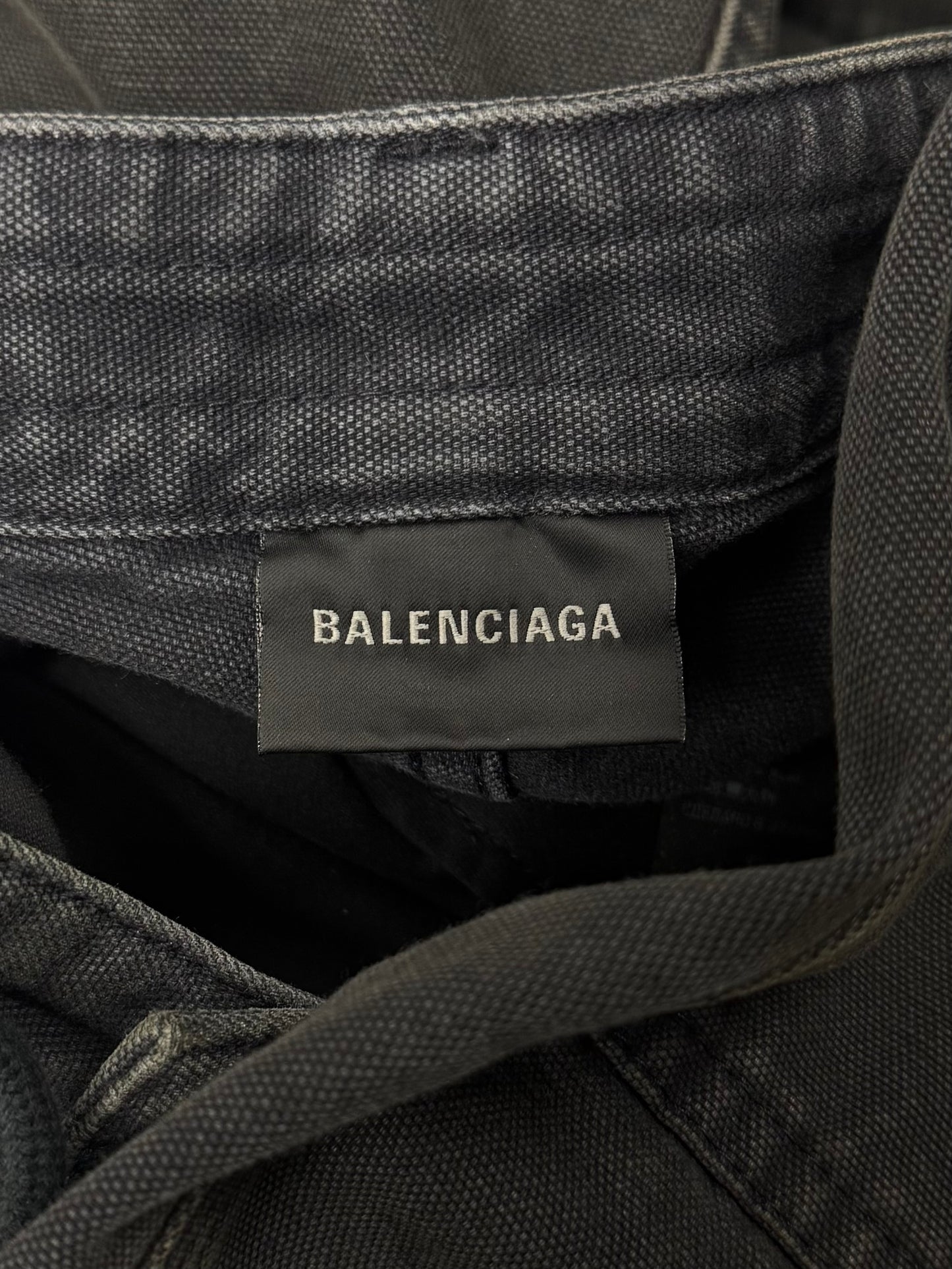 AW2024 Balenciaga Double Knee ‘Thrashed’ Carpenter Denim