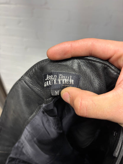 Vintage 1980’s Jean Paul Gaultier Homme Leather Bondage Pants
