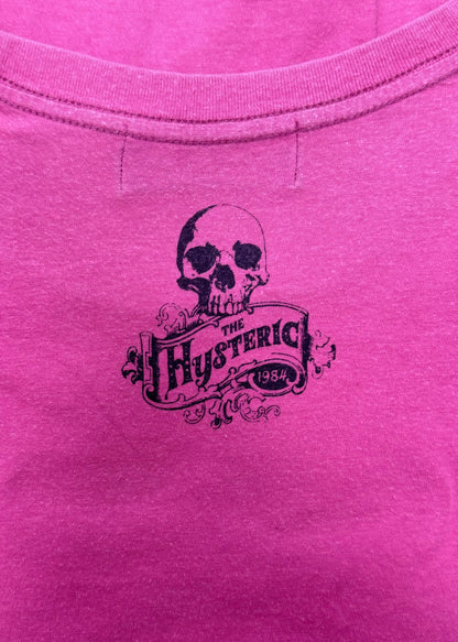 Hysteric Glamour Rhinestone Studded Pink T-Shirt