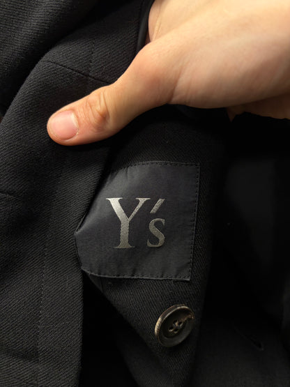 Yohji Yamamoto ‘Y’s Double Breasted Cropped Cut Coat
