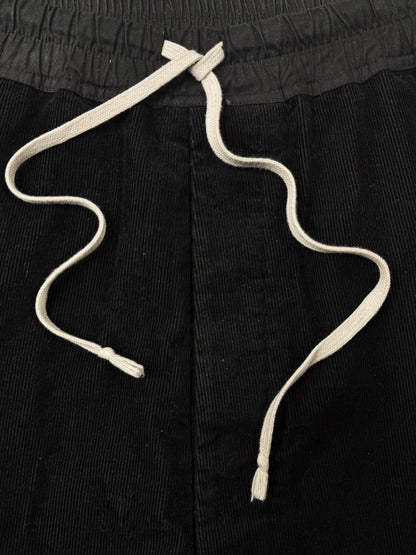 AW2020 Rick Owens ‘Performa’ Corduroy Drop Crotch Cargo Shorts