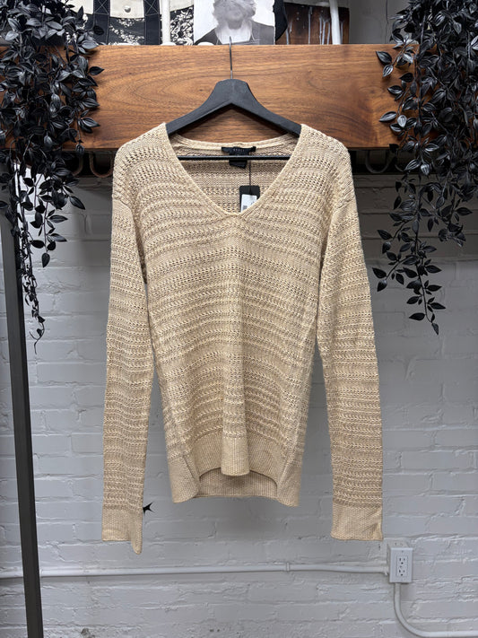 2005 Gucci Silk Knit Plunge Neckline Sweater