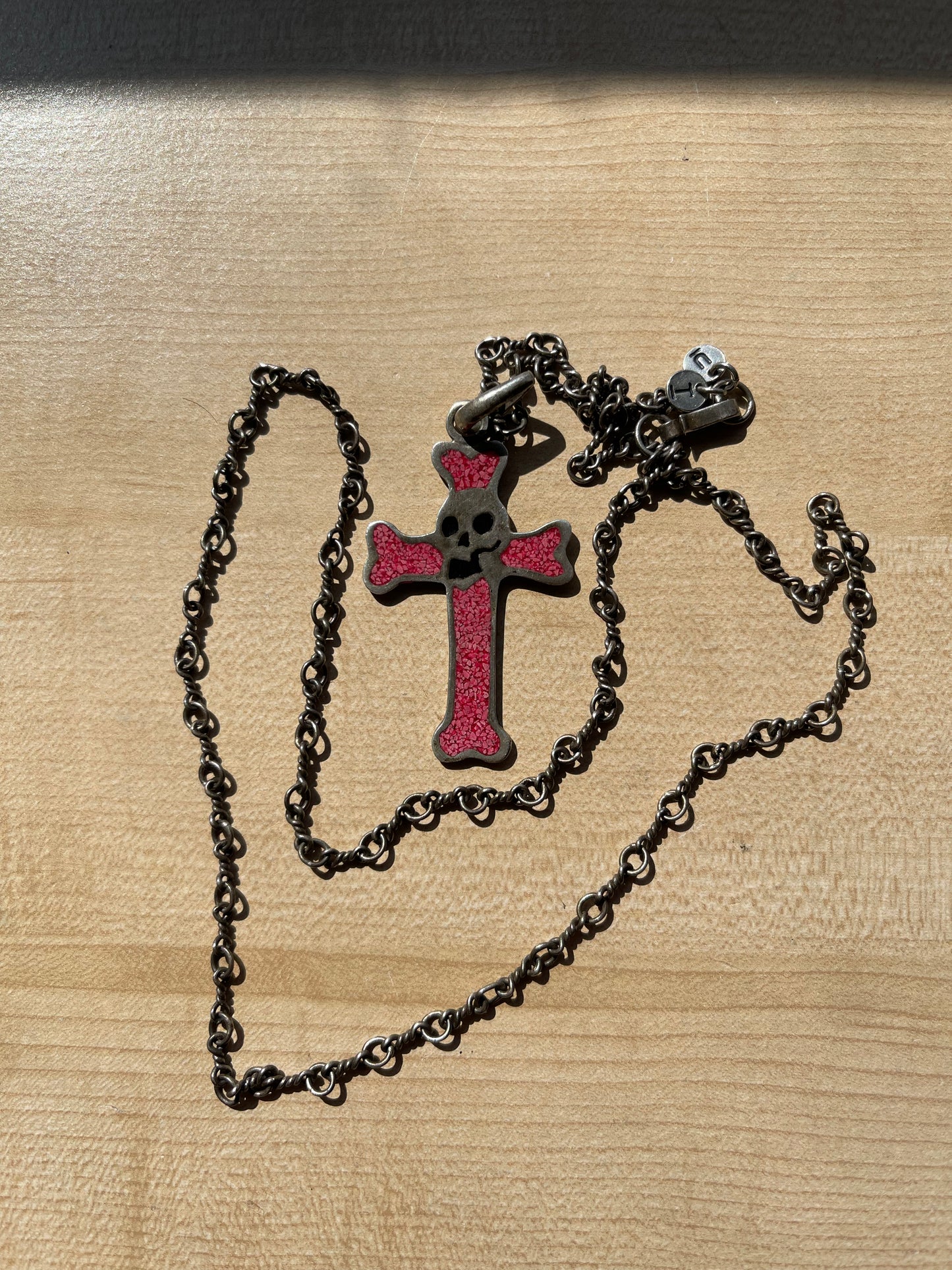 Autumn Winter 2003 Undercover ‘Witches Cell Division’ 925 Silver Skull Cross Necklace