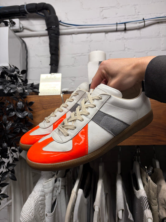 Maison Margiela ‘G.A.T.’ Patent Leather Toebox Low Top Sneakers