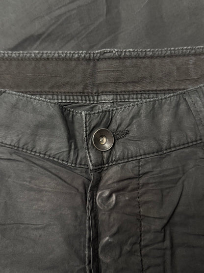2013 Rick Owens Olmar & Mirta Era Light Cotton Black Straight Leg Pants