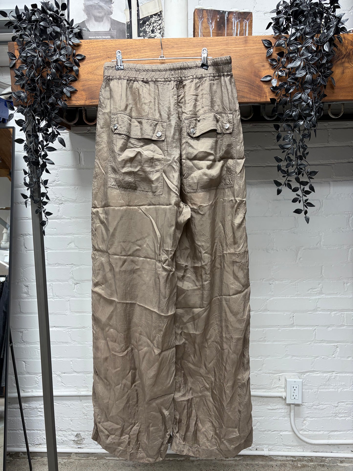 SS2023 Rick Owens ‘Edfu’ Dust Wide Leg Cupro ‘Bela’ Pants
