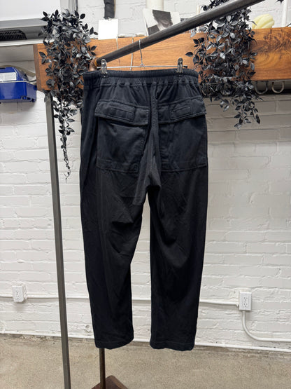 Rick Owens DRKSHDW Black ‘Lounge’ Drawstring Cargo Pants