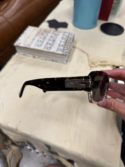 Dior ‘Blacksuit’ Monogram Lens Tortoiseshell Sunglasses