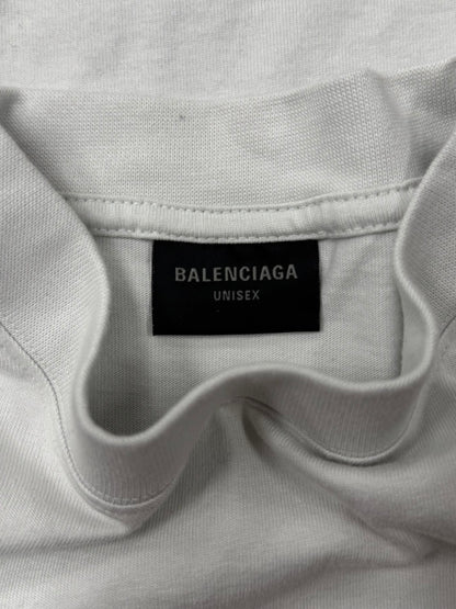 Balenciaga ‘I ❤️ Paris’ Oversized White T-Shirt