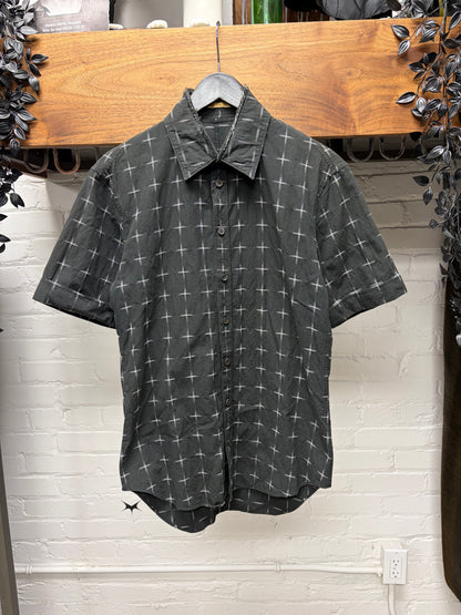 SS2005 Carol Christian Poell ‘Plus Stitch’ Short Sleeve Button Up Shirt