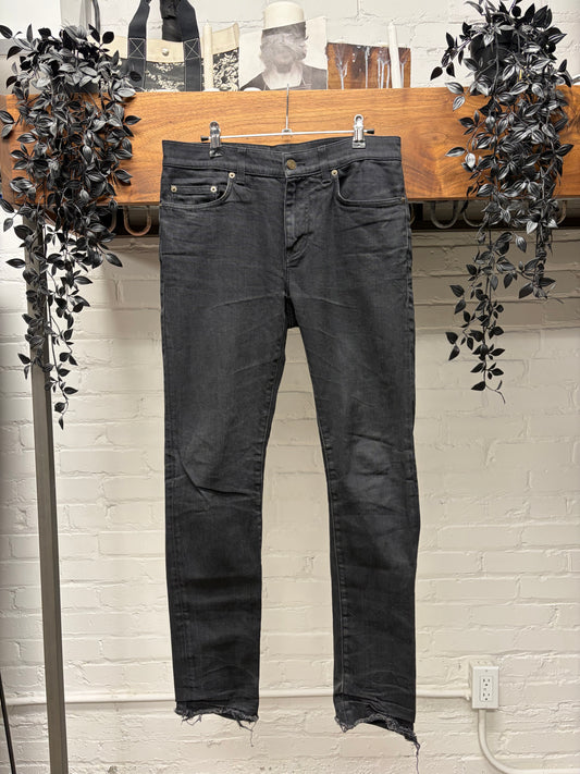 2015 Saint Laurent by Hedi Slimane Black ‘D01’ Skinny Jeans