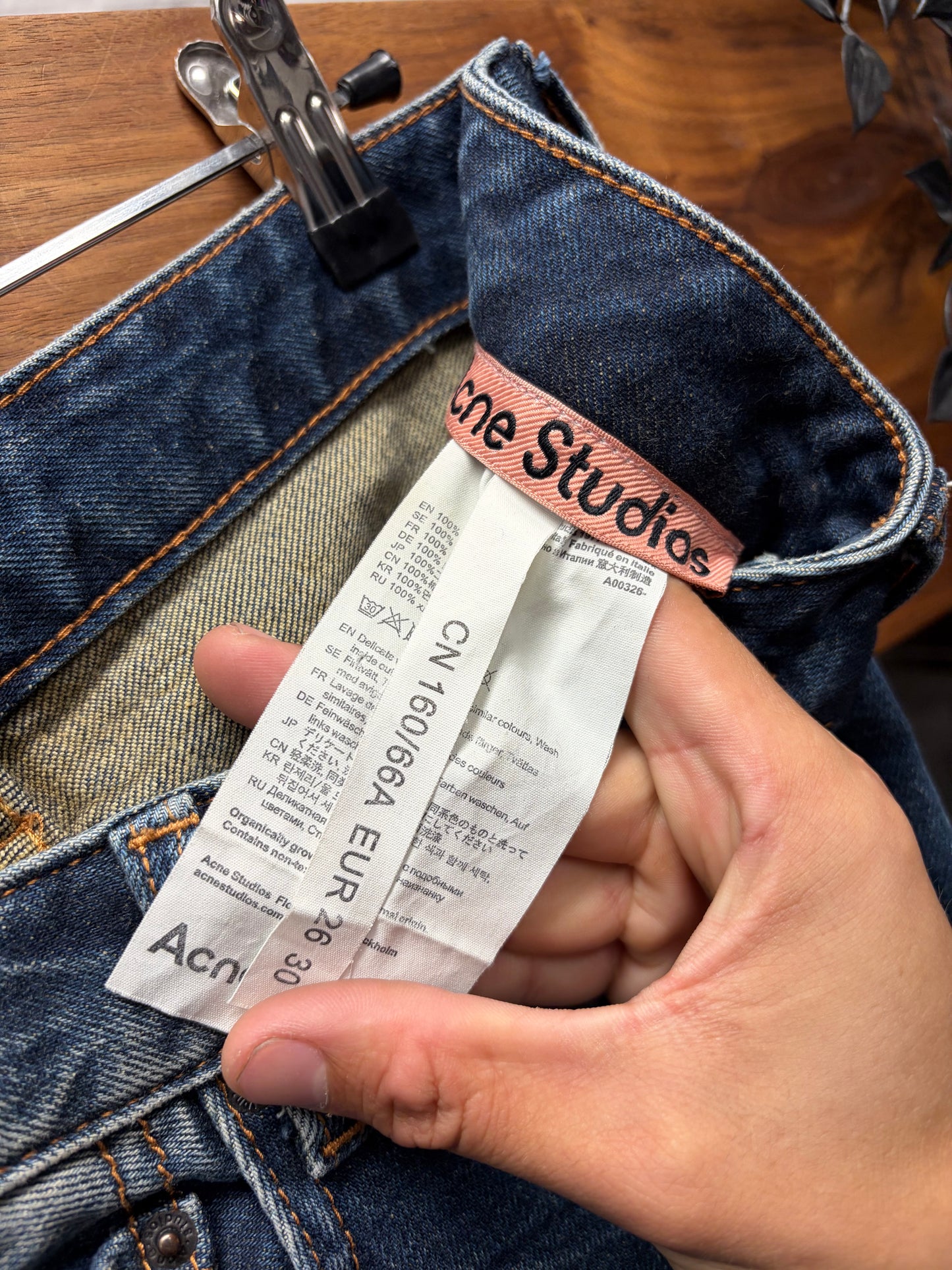 Acne Studios ‘1977’ Washed Blue Flared Leg Denim