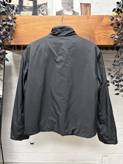 2000s Gucci Reversible Black/Blue Two Way Zip Jacket