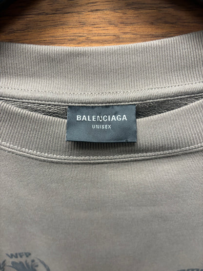 Balenciaga ‘World Food Programme’ WFP Brown Crewneck Sweatshirt