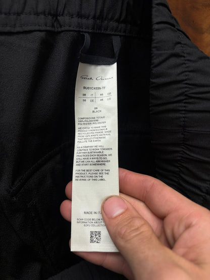SS2023 Rick Owens Edfu ‘CargoBela’ Black Wide Leg Pants