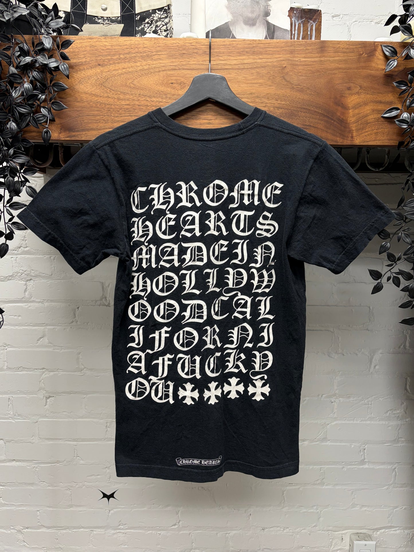 Chrome Hearts Chrome Hearts ‘Eye Chart’ Black Graphic T-Shirt