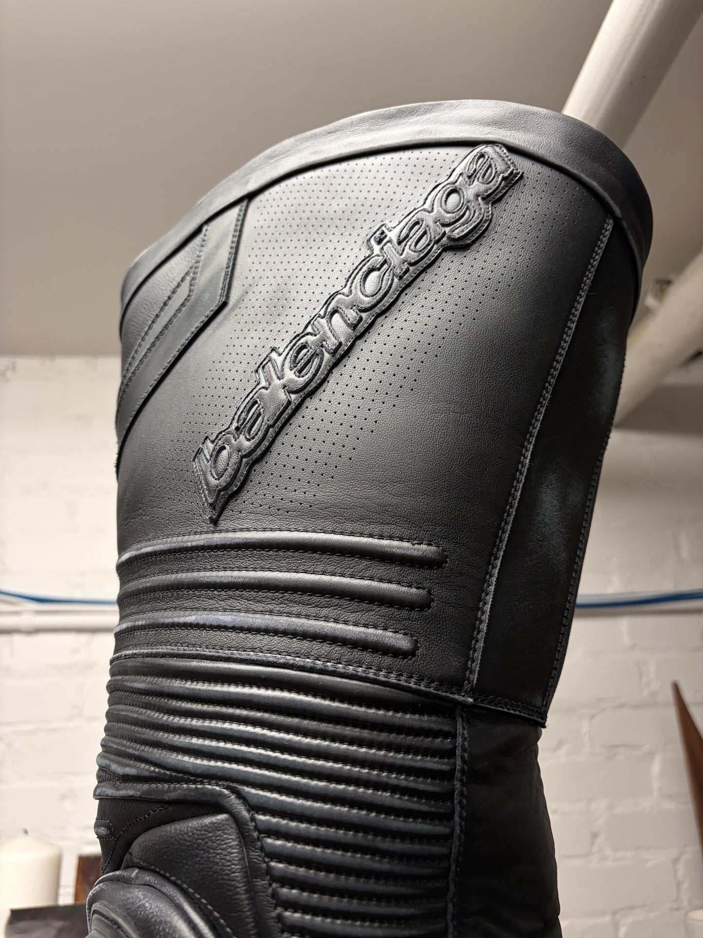 AW2023 Balenciaga ‘OTK’ Over the Knee Leather Biker Boots