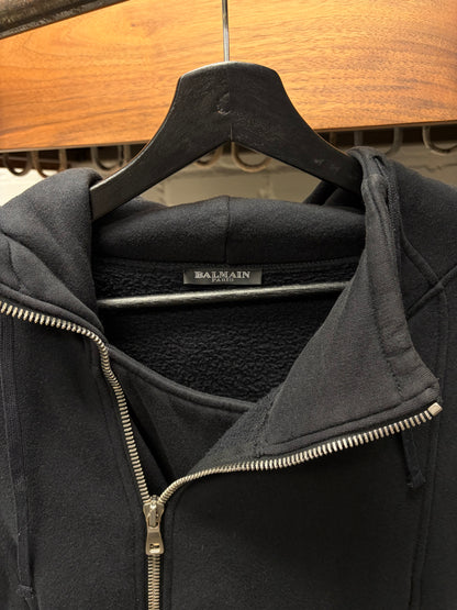 AW2012 Balmain by Olivier Rousteig Biker Zip-Up Hoodie