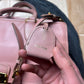 Miu Miu Pink Leather Full Size Crossbody/Top Handle Bag