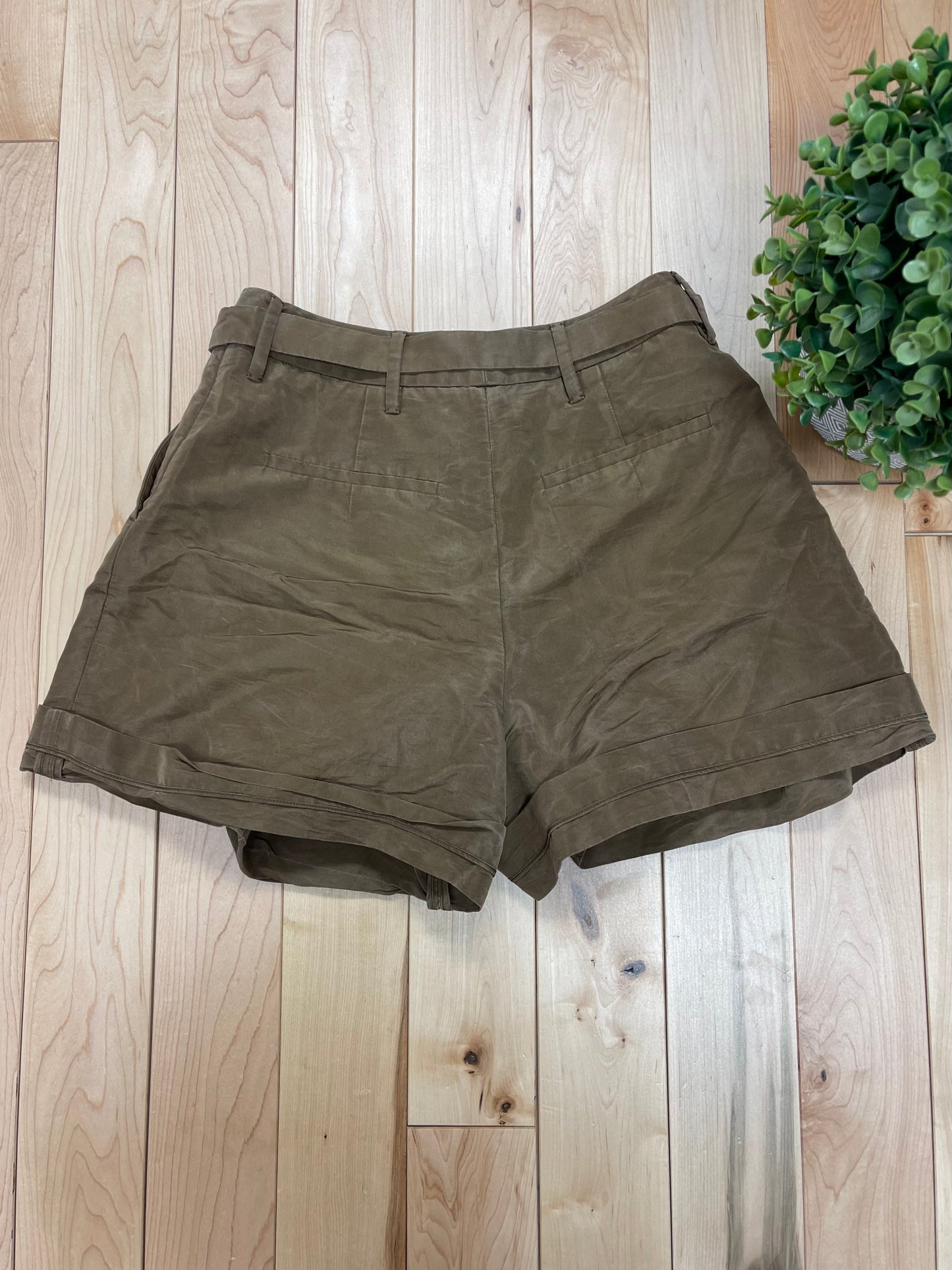 Prada Mainline Belted Mini-Micro Shorts