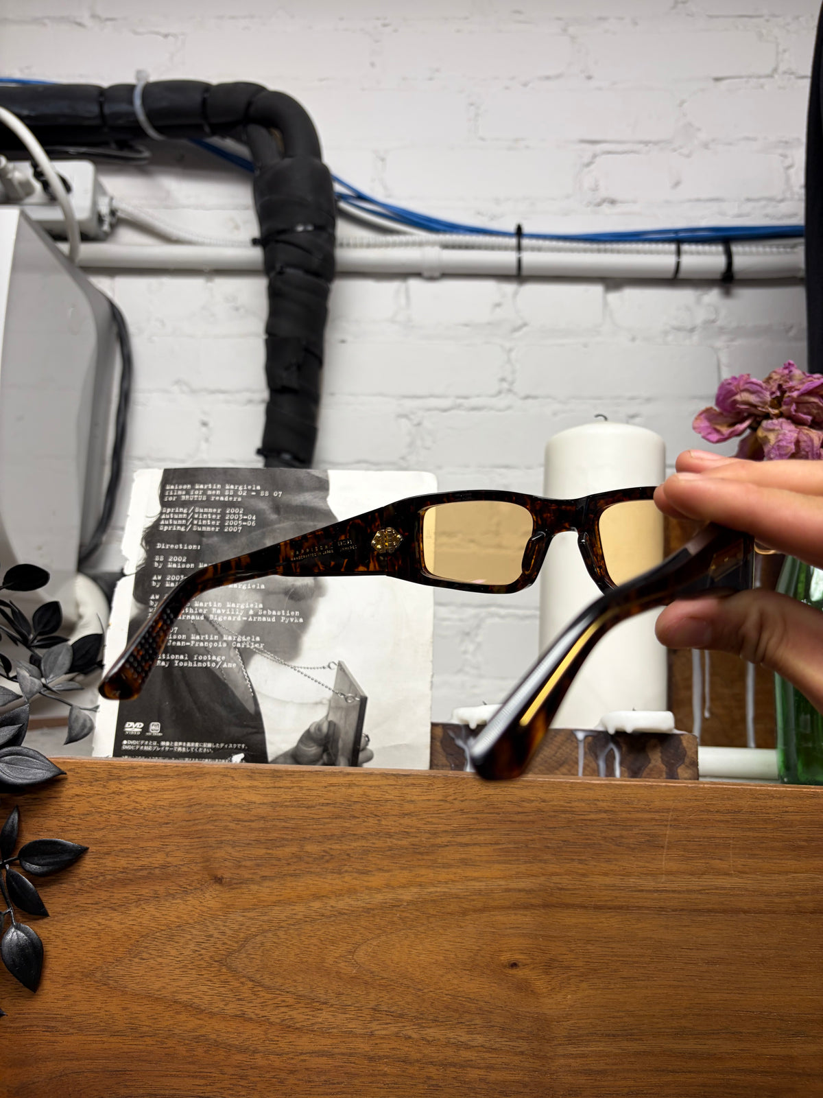 Jacques Marie Mage ‘Harrison’ Agar Tortoiseshell Sunglasses